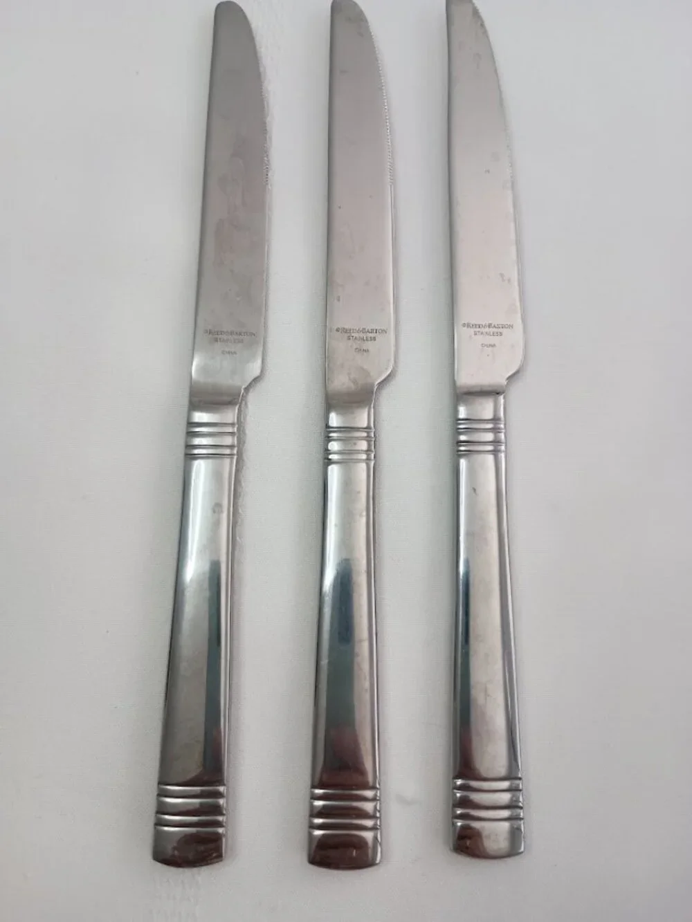 Reed & Barton Stainless Steel Dinner Knives Set of 3